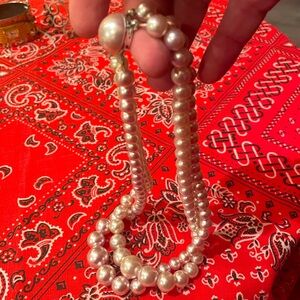 Real Vintage Faux Pearl Double Necklace - circa 70’s / 80’s
